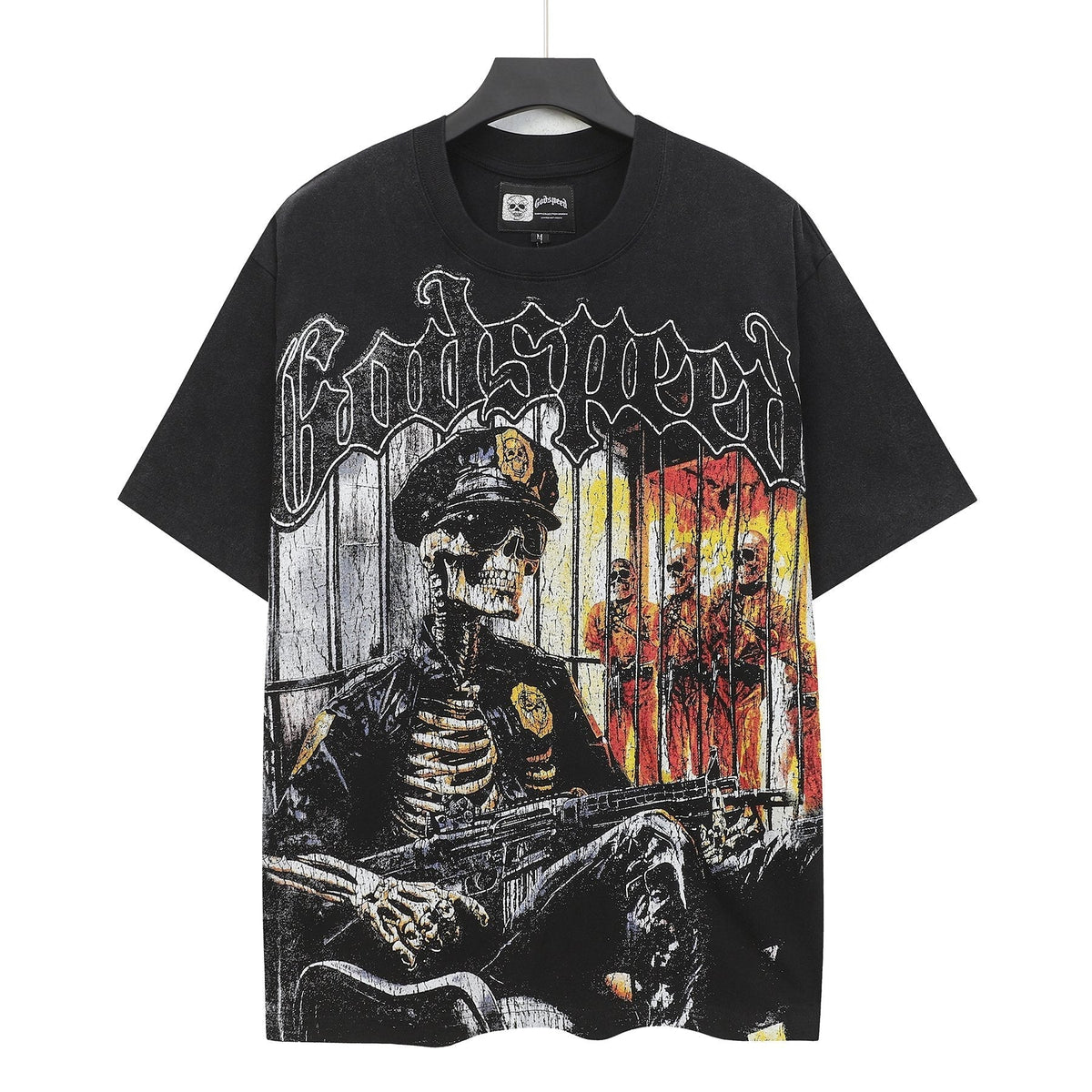 Godspeed Skeleton Prison Graphic T-Shirt ¡ª hero