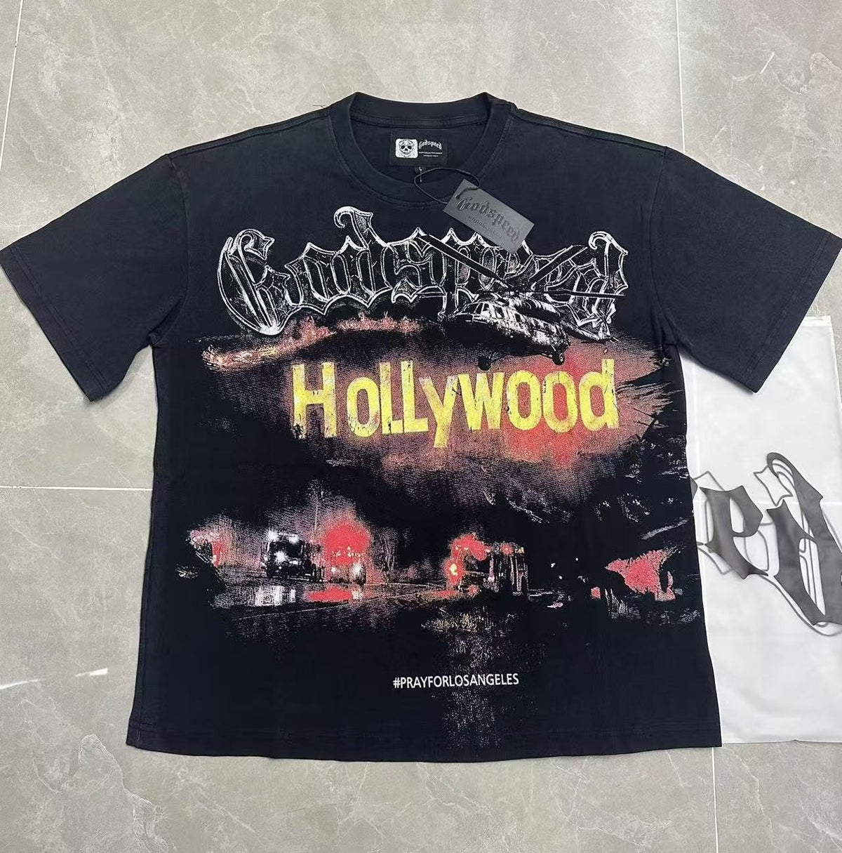Godspeed Los Angeles Wildfire Graphic T-Shirt ¡ª front