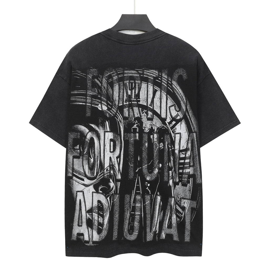 Godspeed Fortuna Astronaut Graphic T-Shirt - Black ¡ª back