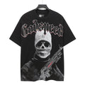 Godspeed Fortis Fortuna Washed Black Graphic T-Shirt ¡ª hero