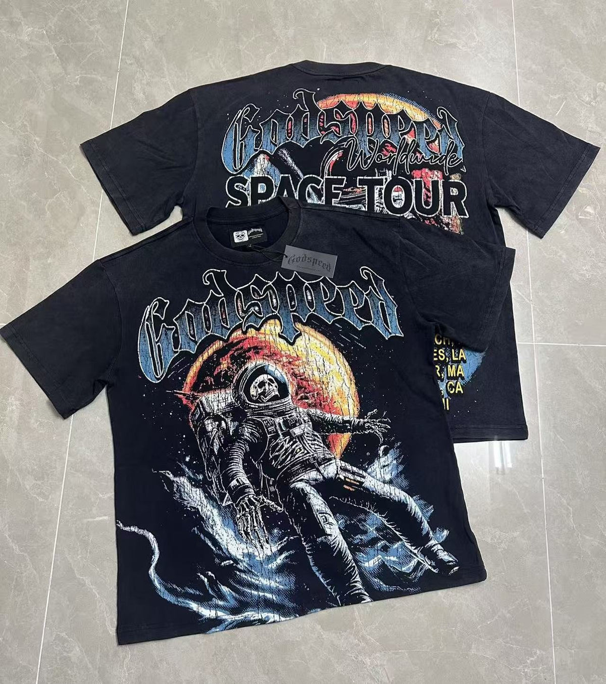 Godspeed Space Tour Astronaut Graphic T-Shirt ¡ª context