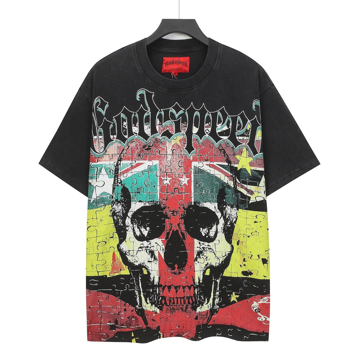 Godspeed Puzzle Skull Graphic T-Shirt ¡ª hero