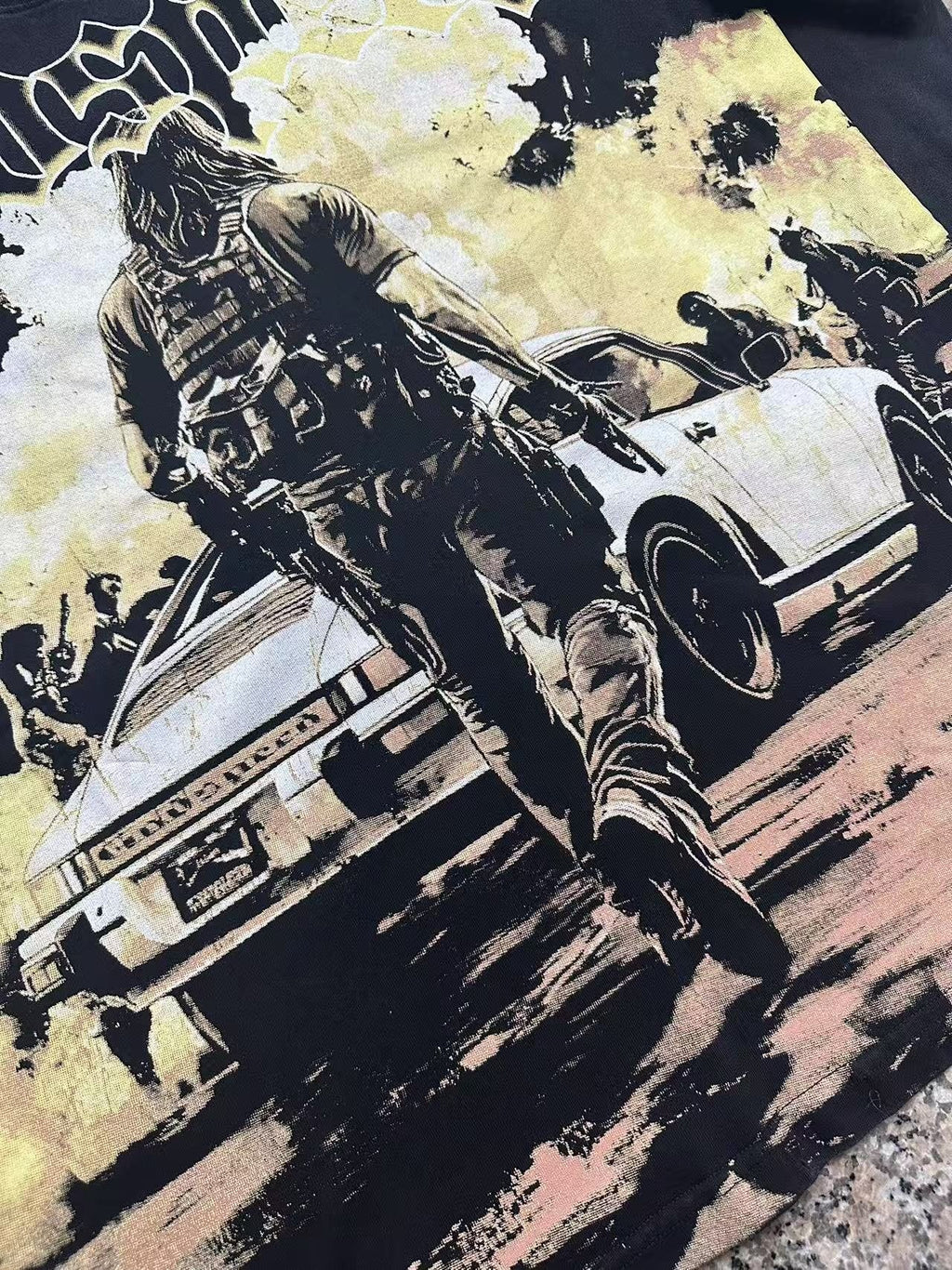 Godspeed Washed Rock Graphic T-Shirt ¡ª detail