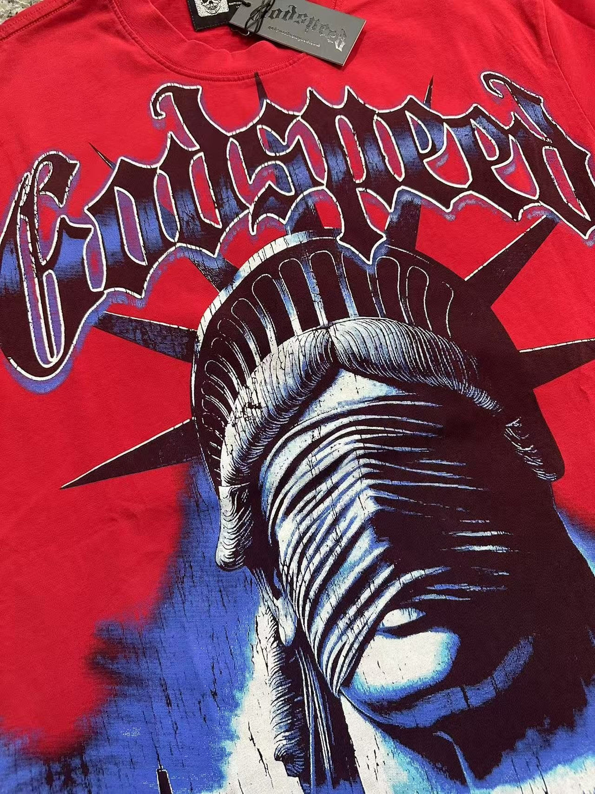 Godspeed Worship Ritual Washed Graphic T-Shirt ¡ª detail