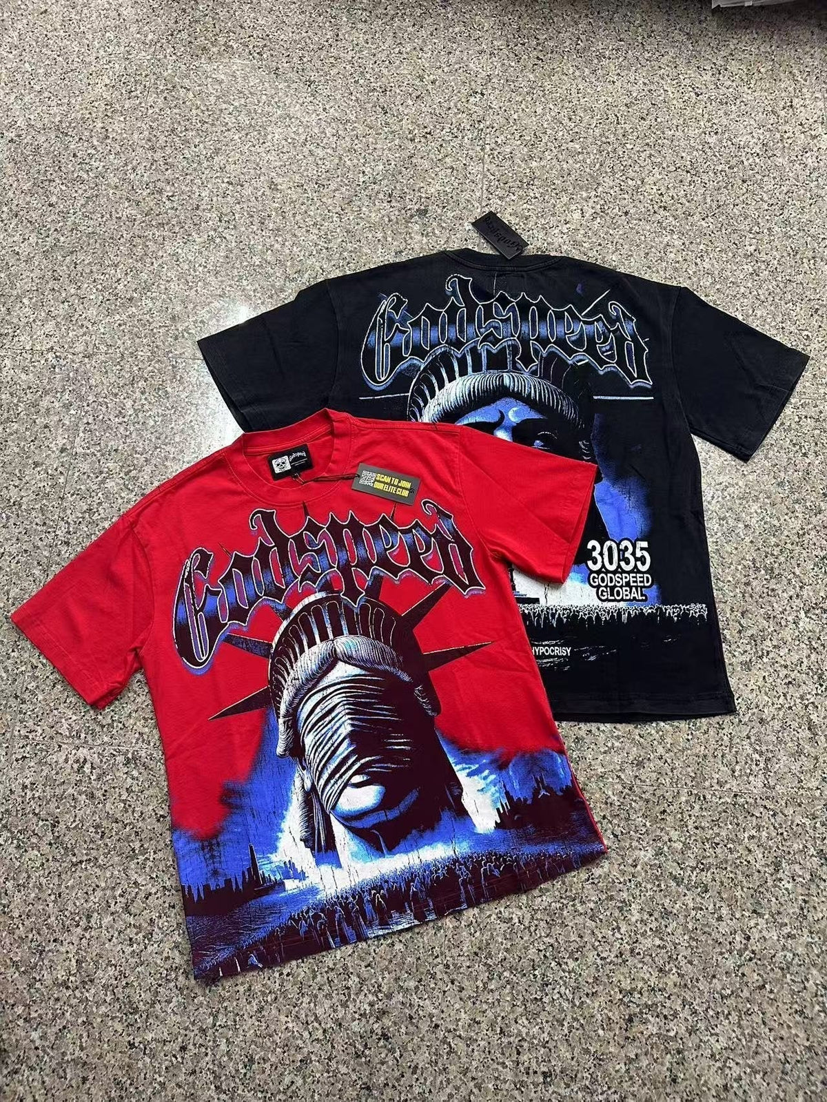 Godspeed Worship Ritual Washed Graphic T-Shirt ¡ª context