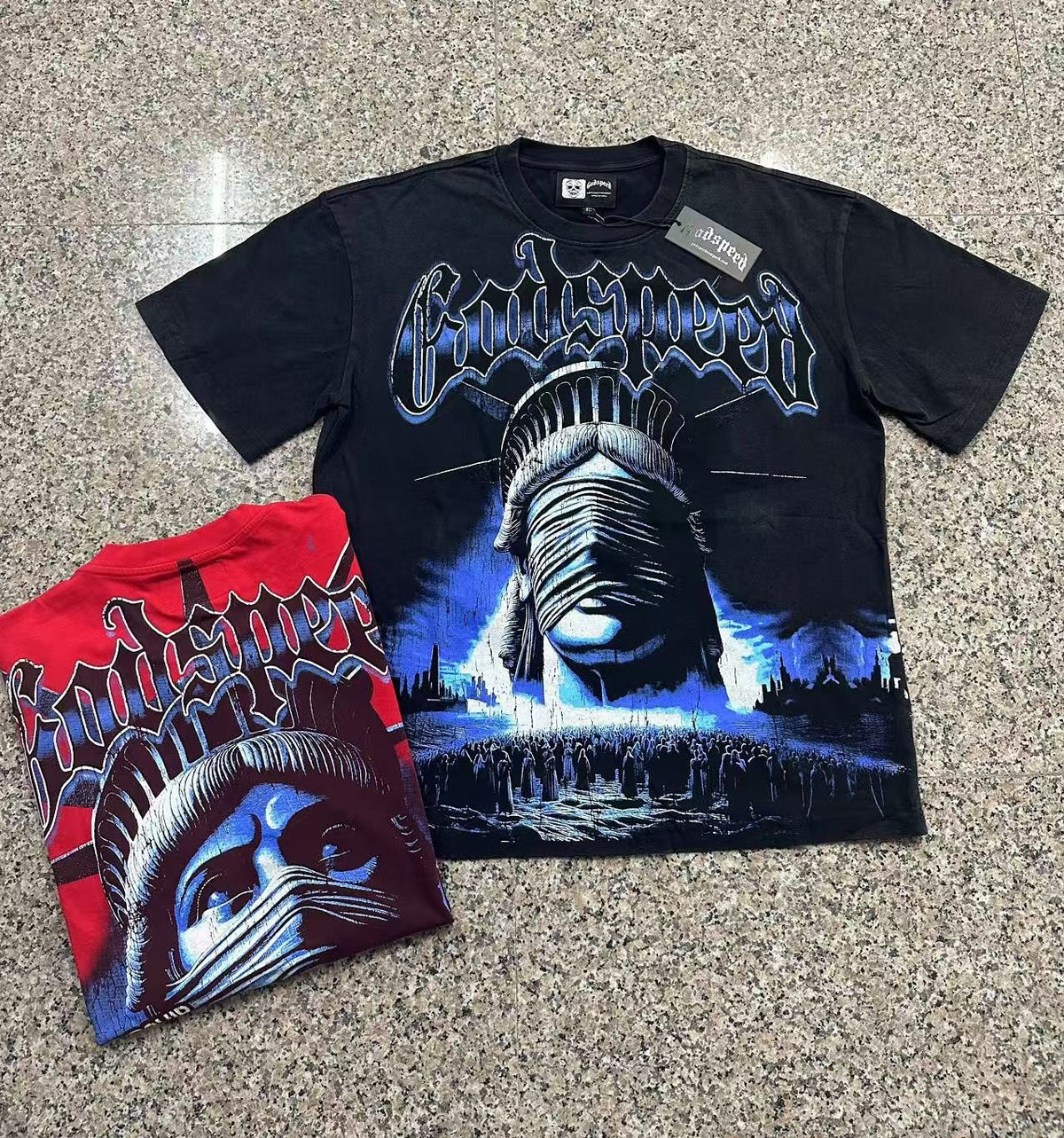 Godspeed Worship Ritual Washed Graphic T-Shirt ¡ª context