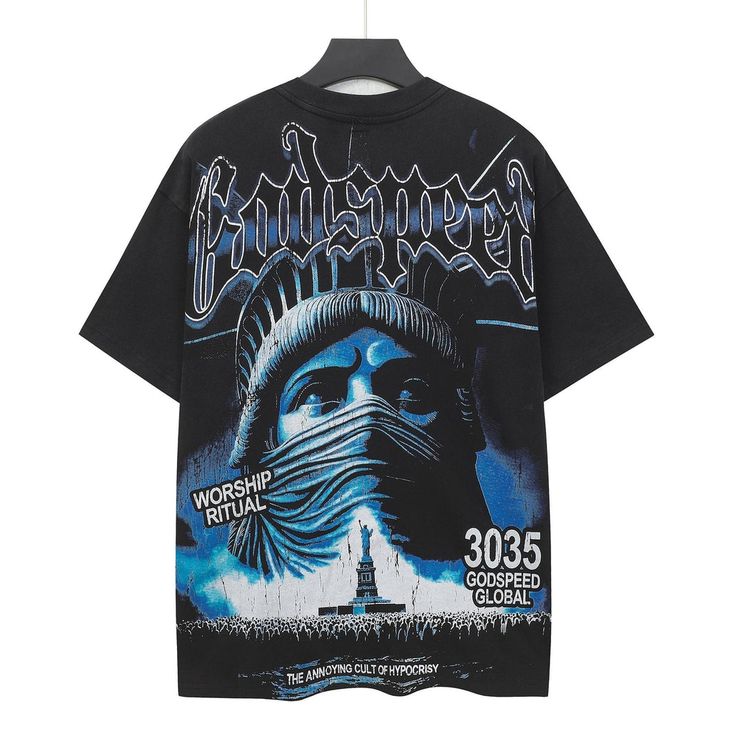 Godspeed Worship Ritual Washed Graphic T-Shirt ¡ª back