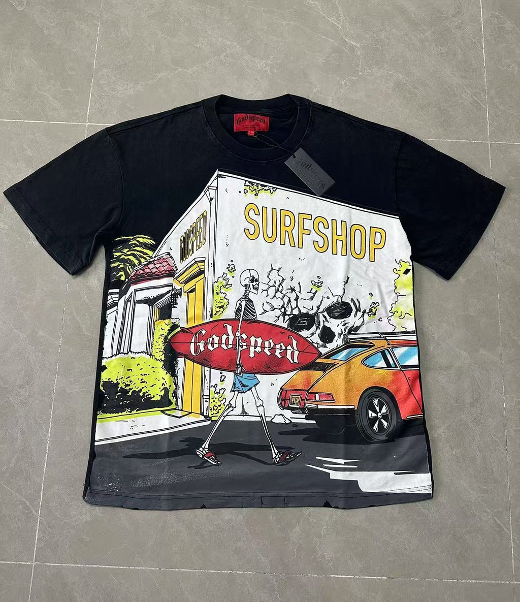 Godspeed Surfshop Graphic T-Shirt ¡ª front
