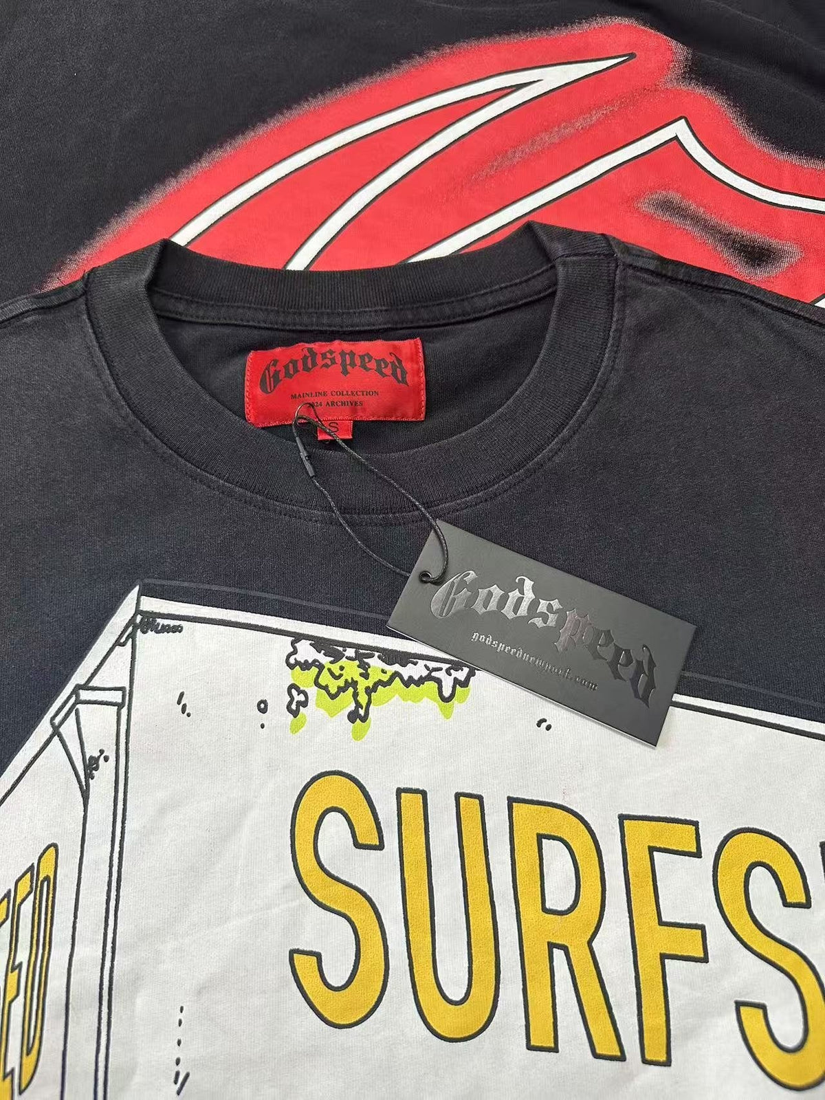 Godspeed Surfshop Graphic T-Shirt ¡ª hang_tag