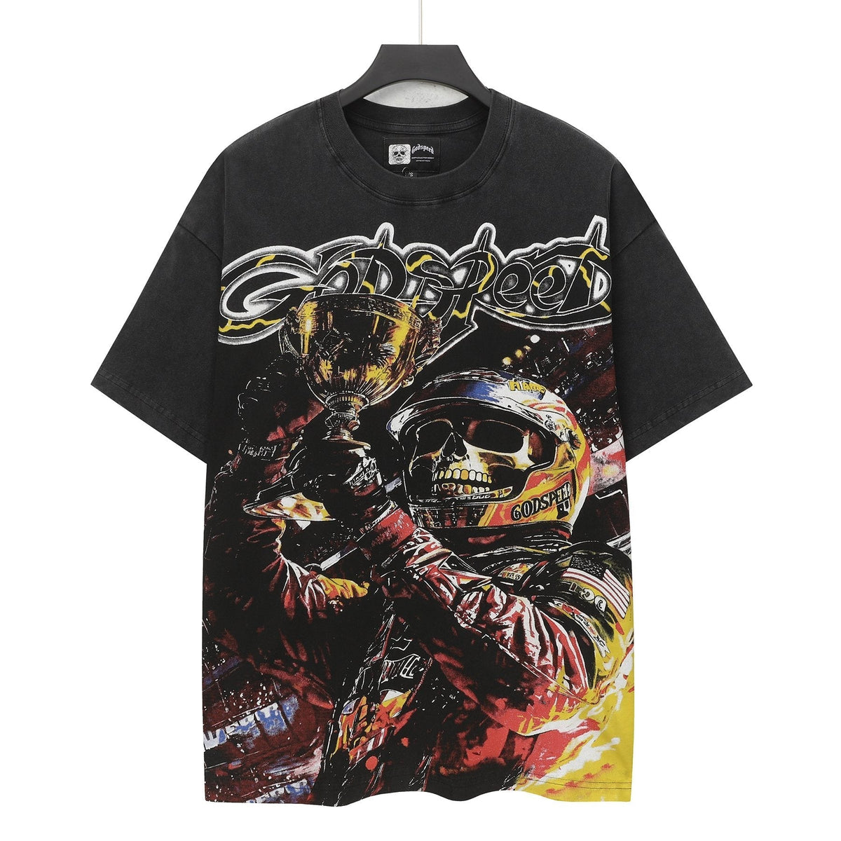Godspeed Racer Skull Graphic T-Shirt ¡ª hero