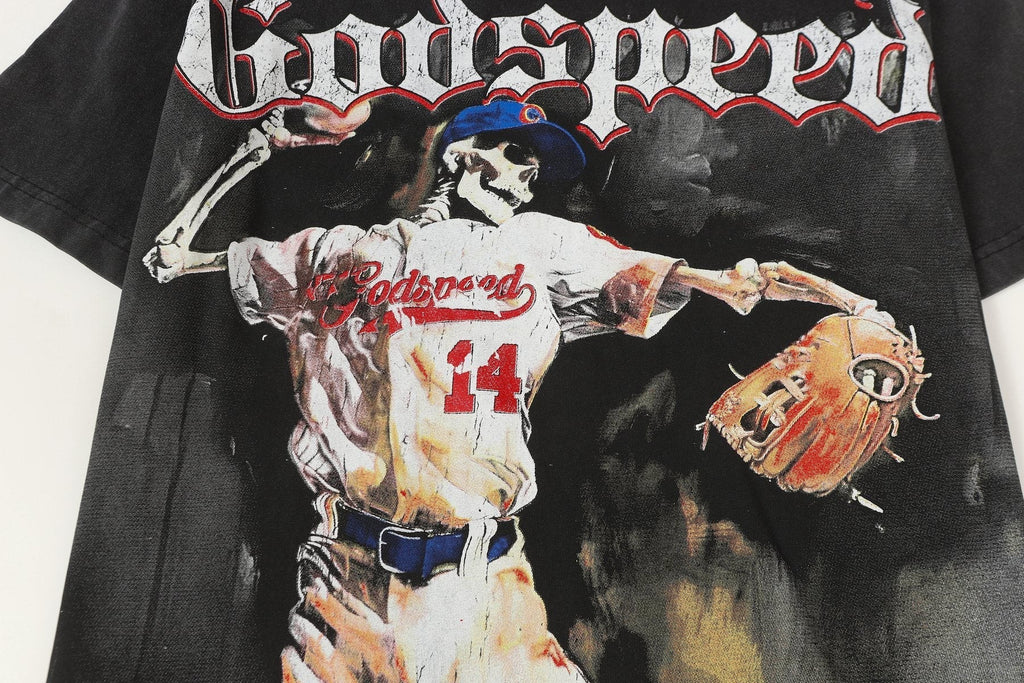 Godspeed Padres 14 Baseball Graphic T-Shirt ¡ª detail