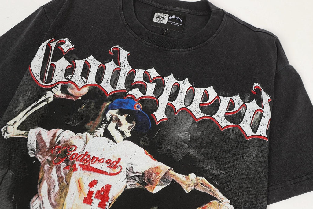 Godspeed Padres 14 Baseball Graphic T-Shirt ¡ª detail