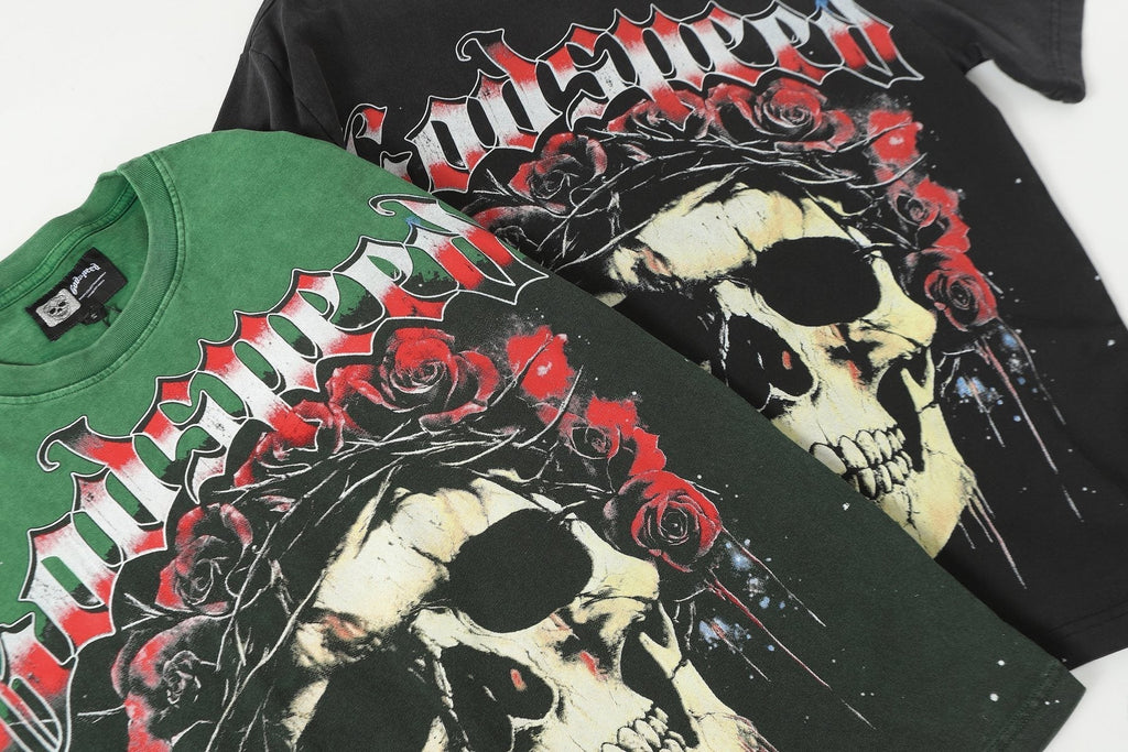 Godspeed Skull & Roses Graphic T-Shirt ¡ª context