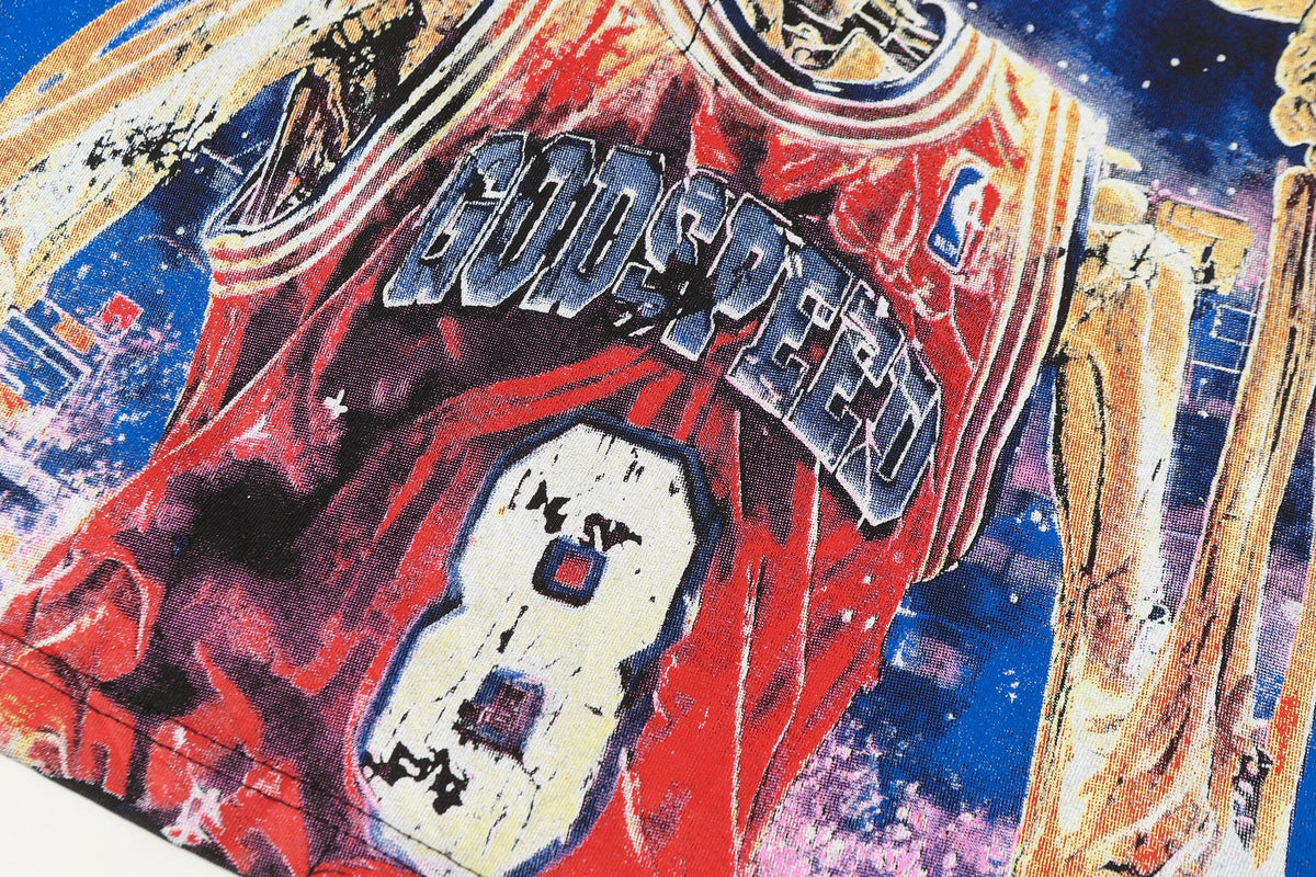 Godspeed Washed Black Graphic T-Shirt ¡ª detail