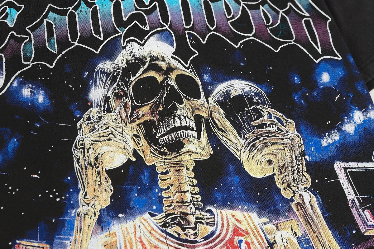 Godspeed Washed Black Graphic T-Shirt ¡ª detail