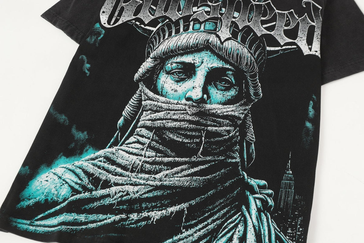 Godspeed Statue of Liberty Graphic T-Shirt ¡ª detail