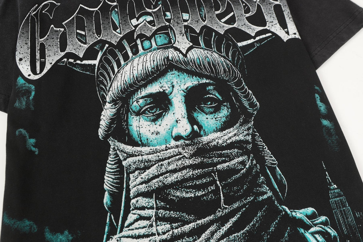 Godspeed Statue of Liberty Graphic T-Shirt ¡ª detail