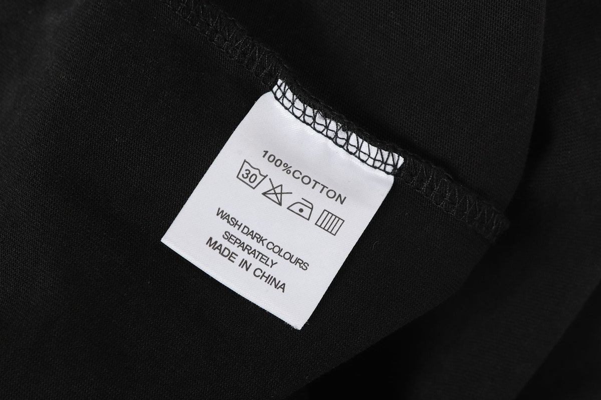 Godspeed Skull Graphic Washed Black T-Shirt ¡ª neck_label