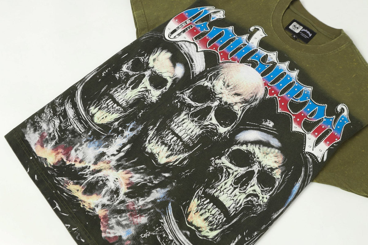 Godspeed World Tour Skull Graphic T-Shirt ¡ª detail