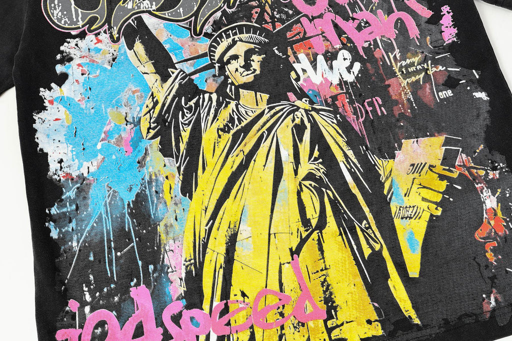 Godspeed Statue of Liberty Graphic T-Shirt ¡ª detail