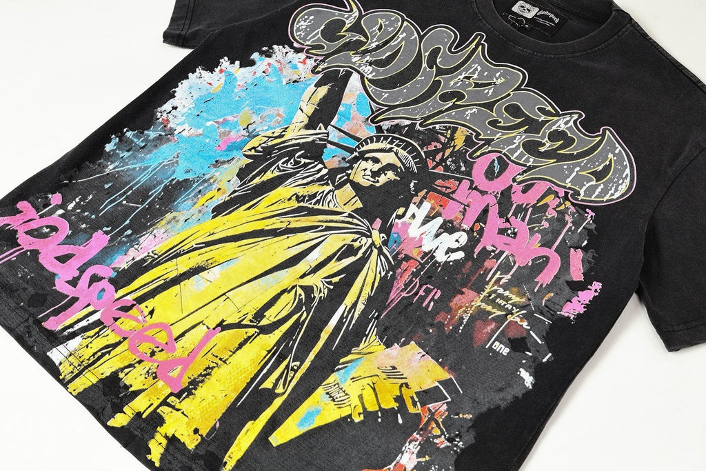 Godspeed Statue of Liberty Graphic T-Shirt ¡ª detail