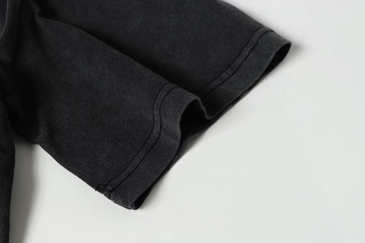 Godspeed Washed Black Rock Graphic T-Shirt ¡ª detail