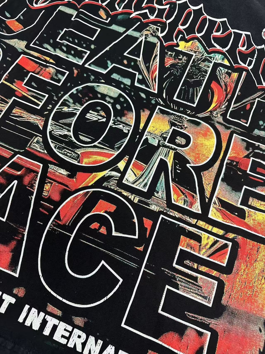 Godspeed Racing Skull Graphic T-Shirt ¡ª detail