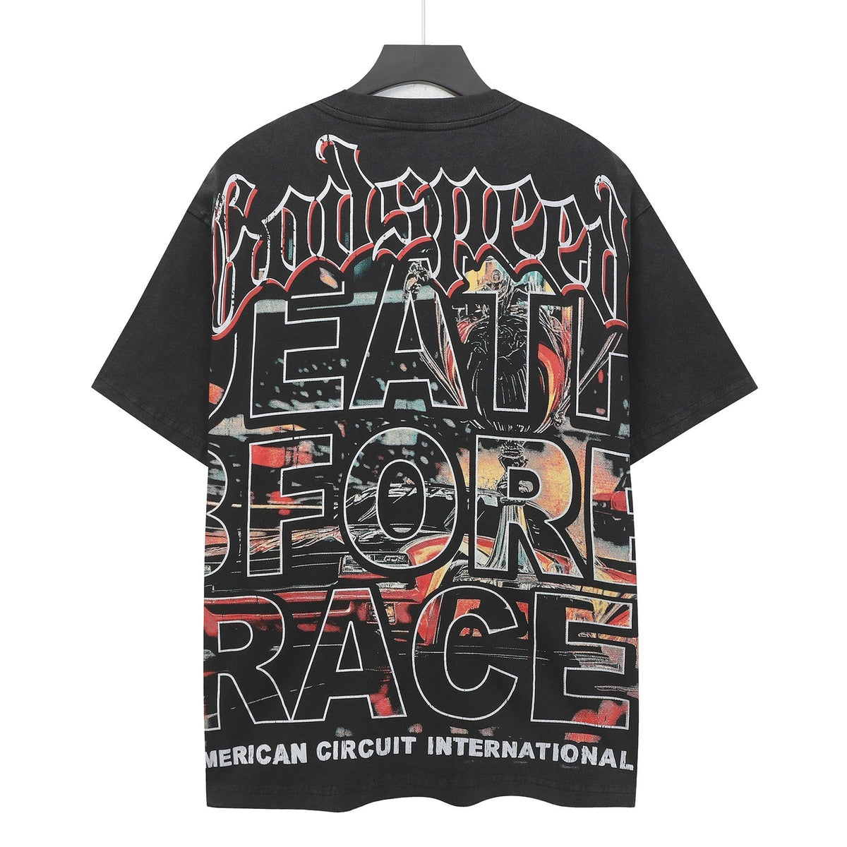 Godspeed Racing Skull Graphic T-Shirt ¡ª back