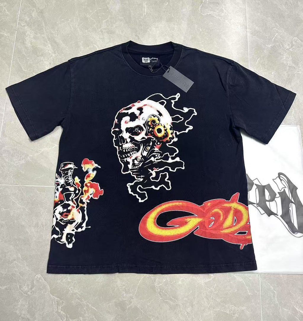 Godspeed Skull Graphic Short-Sleeve T-Shirt ¡ª front
