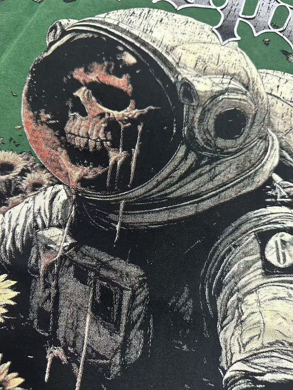 Godspeed Sunflower Astronaut Graphic T-Shirt ¡ª detail