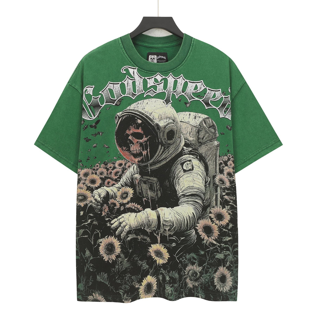 Godspeed Sunflower Astronaut Graphic T-Shirt ¡ª front