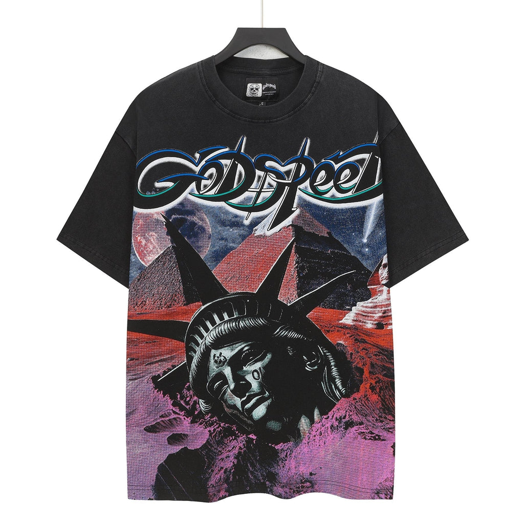 Godspeed Statue of Liberty Graphic T-Shirt ¡ª hero