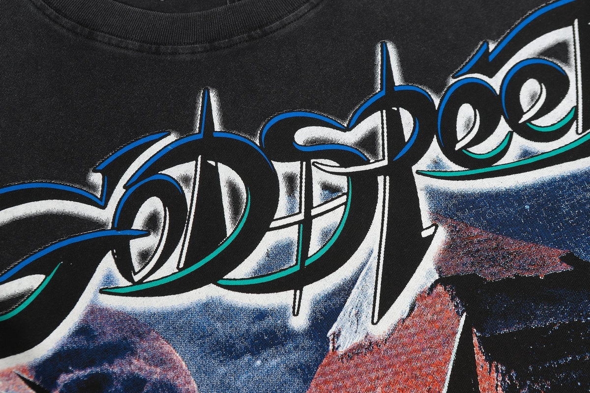Godspeed Statue of Liberty Graphic T-Shirt ¡ª detail