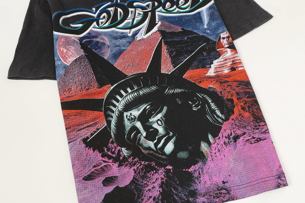 Godspeed Statue of Liberty Graphic T-Shirt ¡ª detail