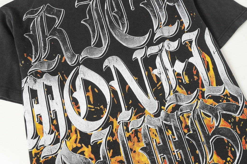 Godspeed Rich Money Drugs Graphic T-Shirt ¡ª detail