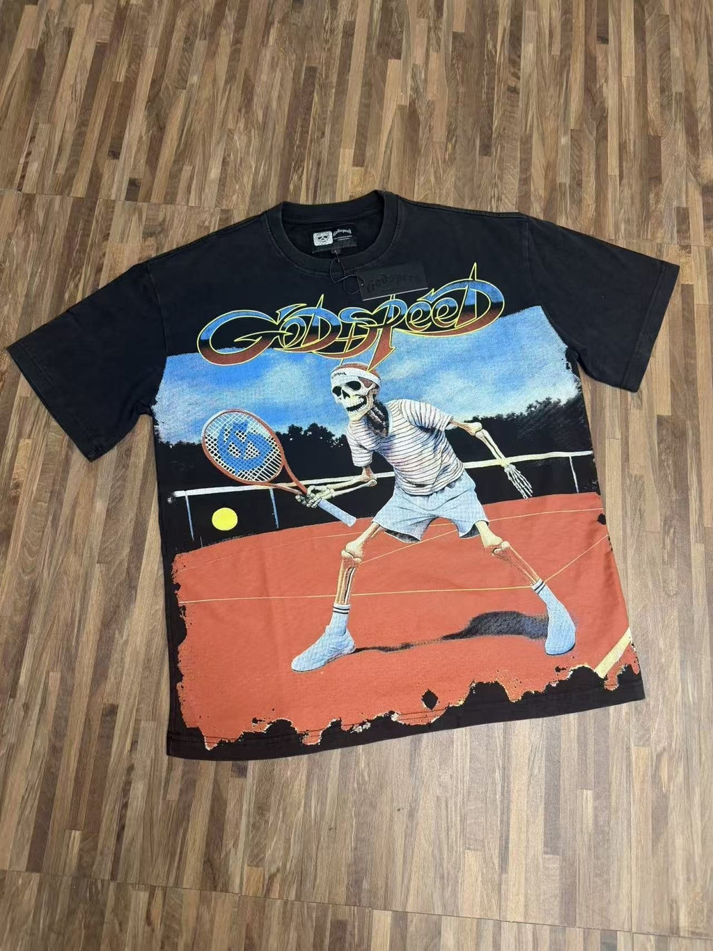 Godspeed Out of Many One Skeleton Graphic T-Shirt ¡ª front