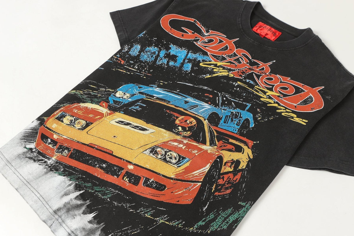 Godspeed Cup Series Racing Graphic T-Shirt ¡ª detail