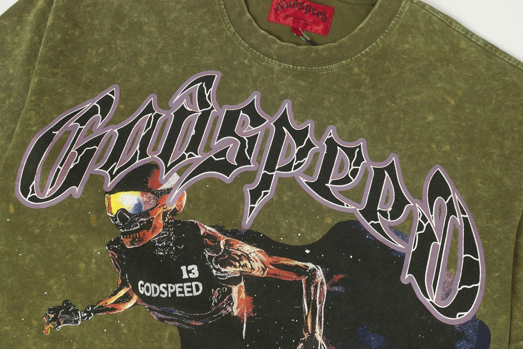 Godspeed Washed Rock Graphic T-Shirt ¡ª detail