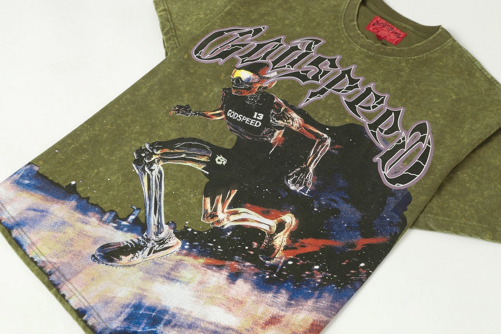 Godspeed Washed Rock Graphic T-Shirt ¡ª detail