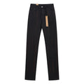 Ksubi Black Slim Tapered Jeans with Red Accents ¡ª hero