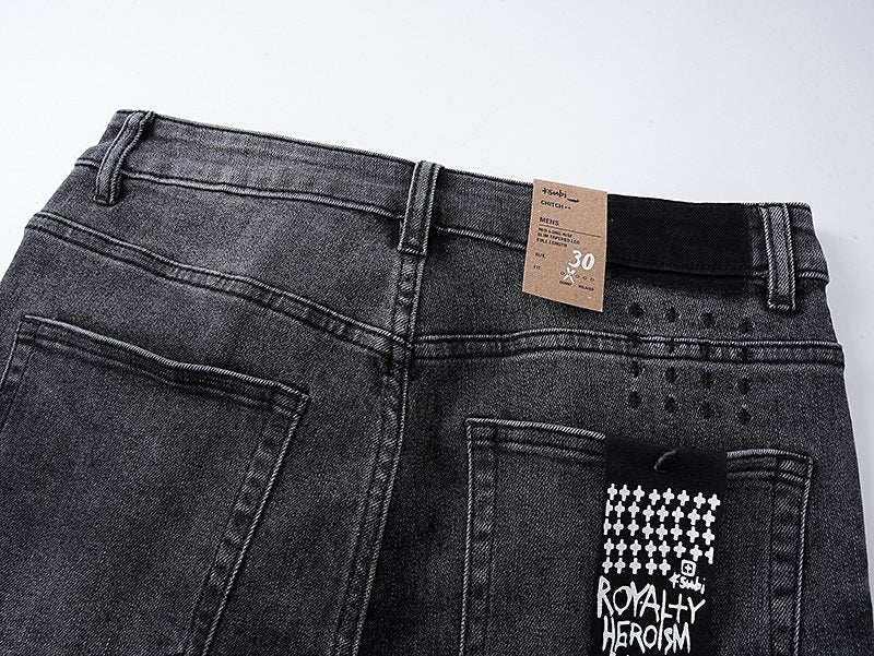 Ksubi Royalty Heroism Streets Black Skinny Jeans ¡ª detail