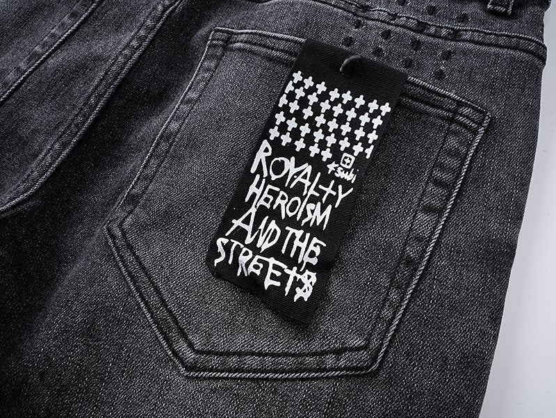 Ksubi Royalty Heroism Streets Black Skinny Jeans ¡ª detail