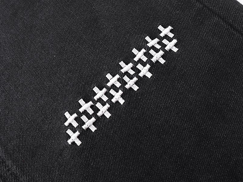 Ksubi Black Slim Tapered Graphic Jeans ¡ª detail