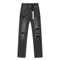 Ksubi Slim Tapered Graphic Jeans - Black ¡ª front