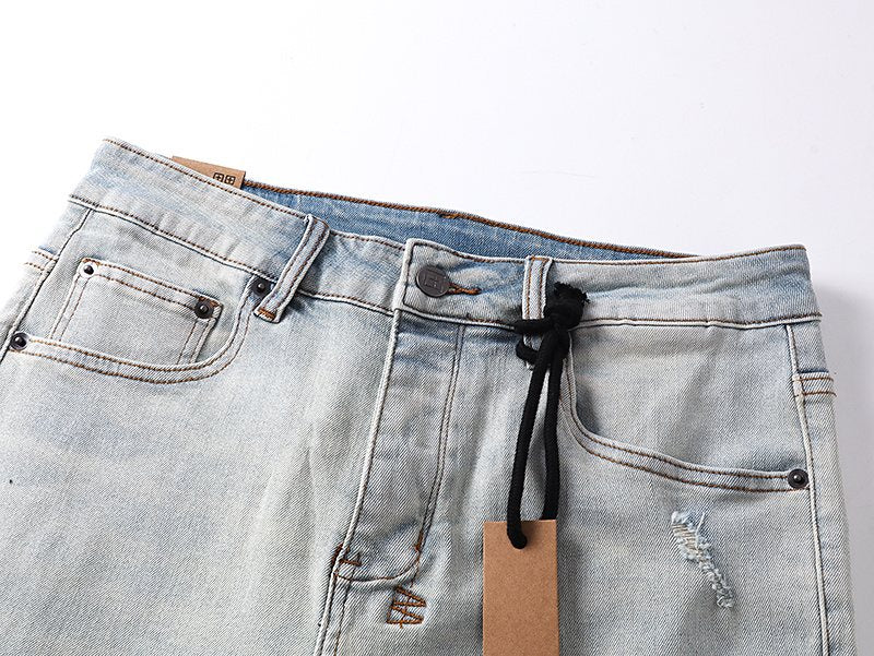 Ksubi Royalty Heroism Light Blue Slim Tapered Jeans ¡ª detail