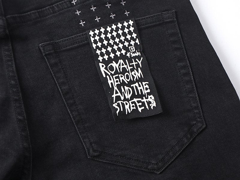 Ksubi Black Graphic Jeans ¡ª detail