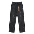 Ksubi Washed Black Straight-Leg Graphic Jeans ¡ª front