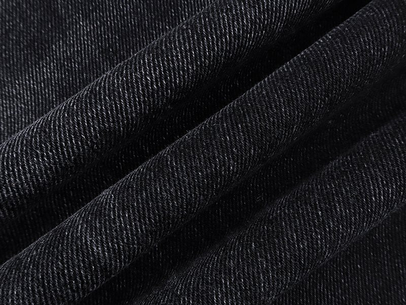 Ksubi Black Washed Straight-Leg Jeans ¡ª fabric_closeup