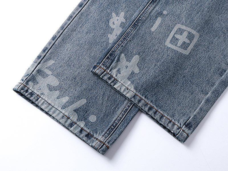 Ksubi Royalty Heroism Printed Straight-Leg Jeans ¡ª detail