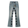 LOSTSHDWS Light Blue Flower Applique Flared Jeans ¡ª hero